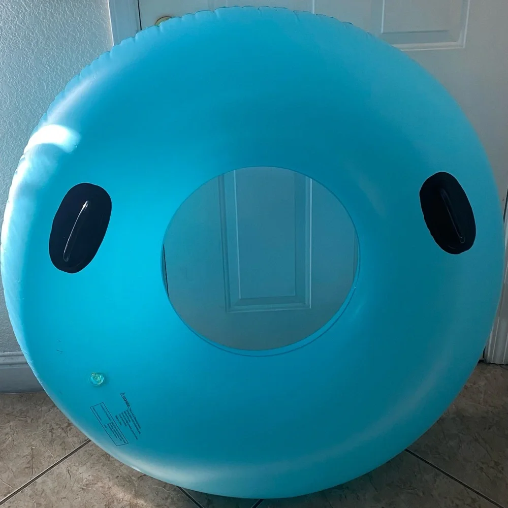 Blue Inflatable Pool Tube - Picture 1 of 4